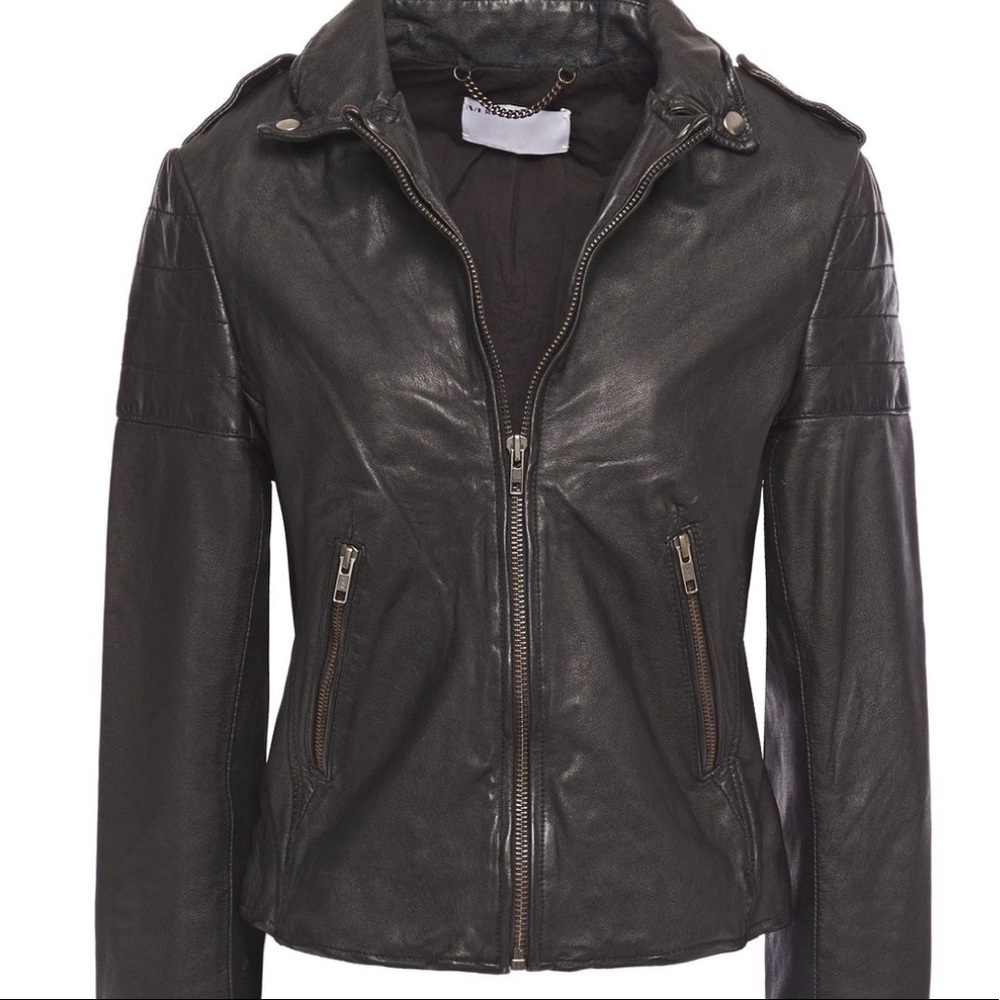 MUUBAA Presley Leather Biker Jacket